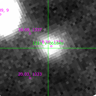 V-061849 in filter B on MJD  60262.140
