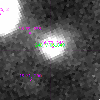 V-061849 in filter B on MJD  60290.170