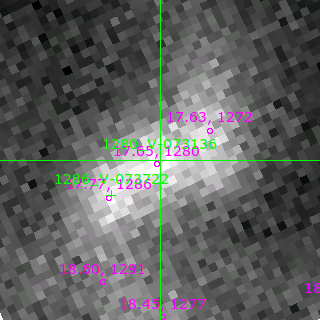V-073136 in filter B on MJD  59851.170