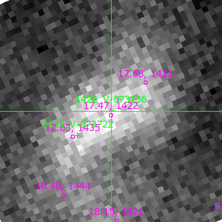 V-073136 in filter B on MJD  59854.210