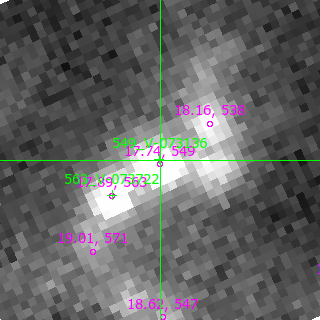 V-073136 in filter B on MJD  60172.390