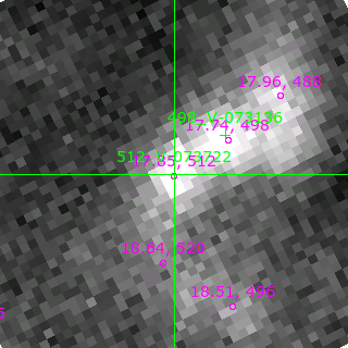 V-073722 in filter B on MJD  59525.150