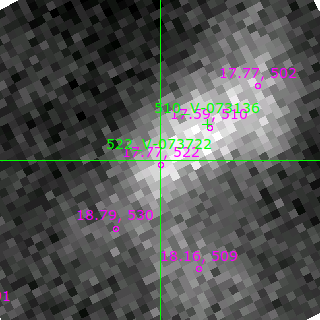 V-073722 in filter B on MJD  59551.130