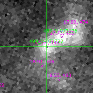 V-073722 in filter B on MJD  60556.280