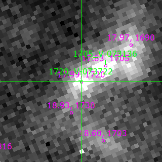 V-073722 in filter B on MJD  60556.280