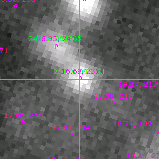 V-093351 in filter B on MJD  57401.100