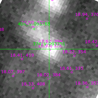 V-093351 in filter B on MJD  58045.160