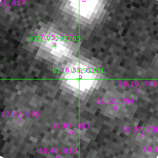 V-093351 in filter B on MJD  58108.130