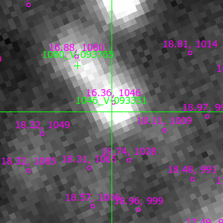 V-093351 in filter B on MJD  60290.170