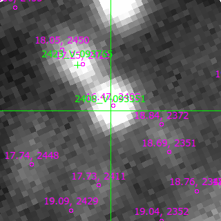 V-093351 in filter B on MJD  60290.170