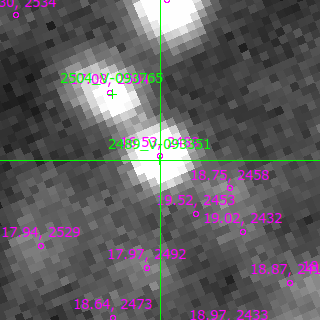 V-093351 in filter B on MJD  60342.090
