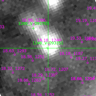 V-093351 in filter V on MJD  60290.170
