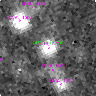 V-101408 in filter B on MJD  60172.380