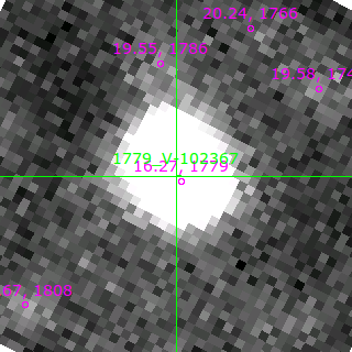 V-102367 in filter B on MJD  58103.160