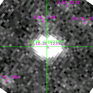 V-102367 in filter B on MJD  58342.380