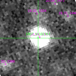 V-102367 in filter B on MJD  60172.380