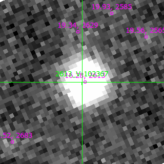 V-102367 in filter B on MJD  60205.160