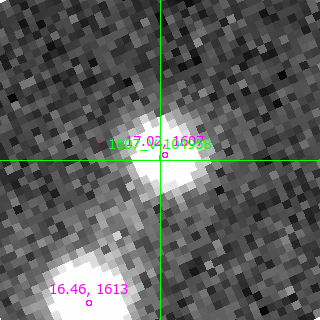 V-104958 in filter B on MJD  60205.190