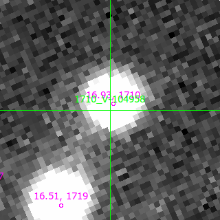V-104958 in filter B on MJD  60290.230