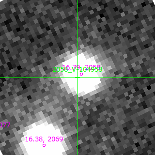 V-104958 in filter R on MJD  60261.160