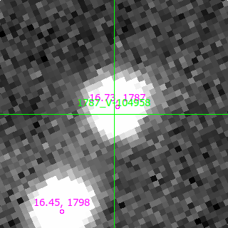 V-104958 in filter R on MJD  60292.240