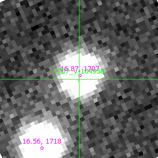 V-104958 in filter V on MJD  60292.240