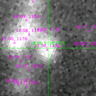 V-107775 in filter B on MJD  57964.360