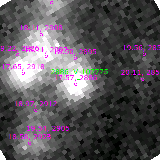 V-107775 in filter B on MJD  59171.110