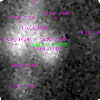 V-107775 in filter B on MJD  59854.230