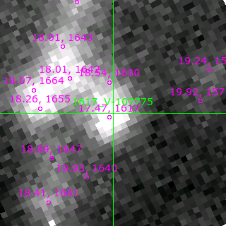 V-107775 in filter B on MJD  59904.120