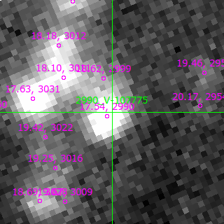 V-107775 in filter B on MJD  60342.090