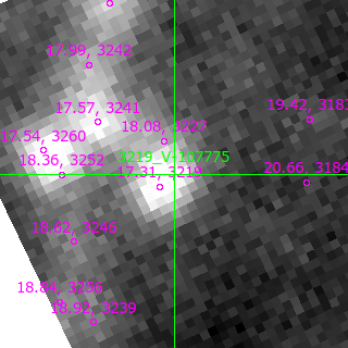 V-107775 in filter R on MJD  60261.120