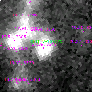 V-107775 in filter V on MJD  59903.220