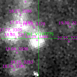 V-107775 in filter V on MJD  60533.380