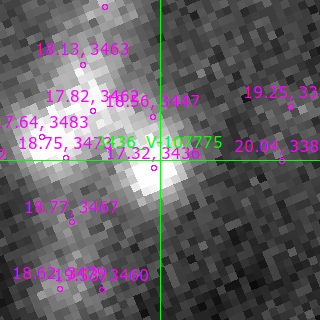 V-107775 in filter V on MJD  60612.150