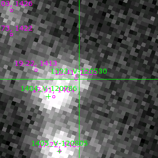 V-120530 in filter B on MJD  57634.370
