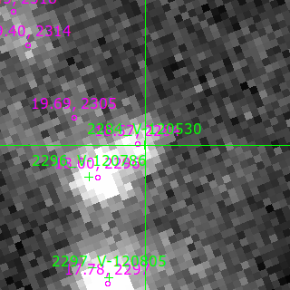 V-120530 in filter B on MJD  60651.140