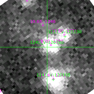 V-120786 in filter B on MJD  58784.120