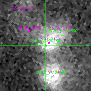 V-120786 in filter B on MJD  60290.150