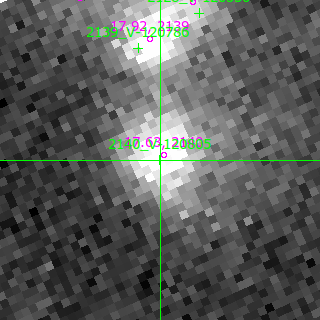 V-120805 in filter B on MJD  60290.150
