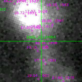 V-124864 in filter B on MJD  57687.130