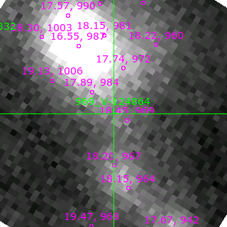 V-124864 in filter B on MJD  58317.370