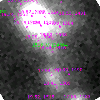 V-124864 in filter B on MJD  59059.380