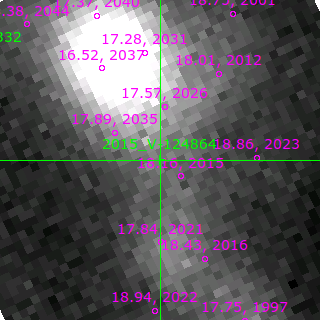 V-124864 in filter B on MJD  59854.220