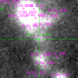 V-124864 in filter B on MJD  60172.370