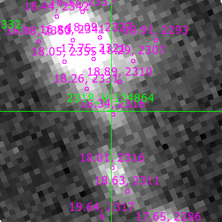 V-124864 in filter B on MJD  60504.380