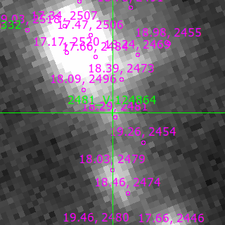 V-124864 in filter B on MJD  60651.140