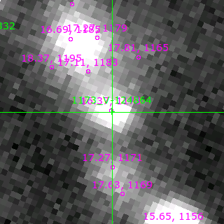V-124864 in filter I on MJD  57964.350