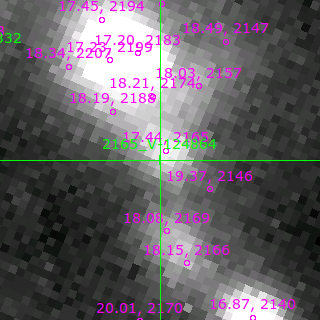 V-124864 in filter V on MJD  57964.350