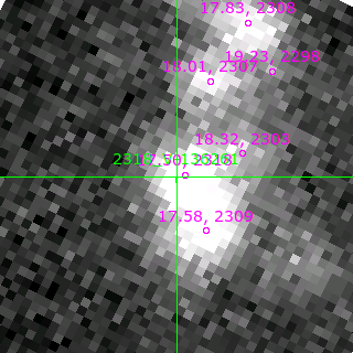 V-136261 in filter B on MJD  58108.110